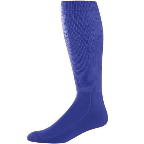 Augusta Sportswear Wicking Athletic Sock (6085), Color 'Purple'